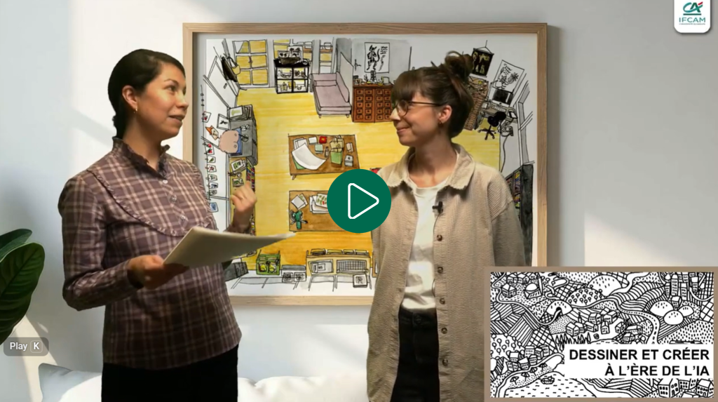 Photo de Maud et Dora lors de l'introduction de la conférence